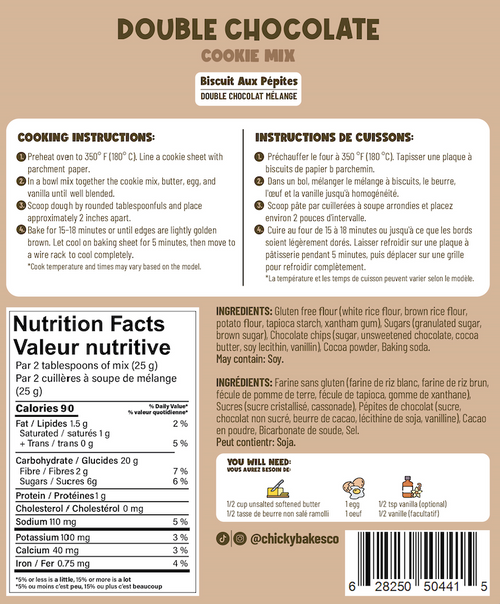 Double Chocolate Cookie Mix